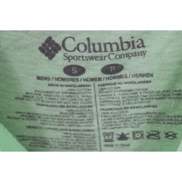 COLUMBIA SHIRT GREEN SIZE S - Picture 6 of 6